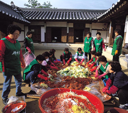 南山韩屋村冬日腌泡菜