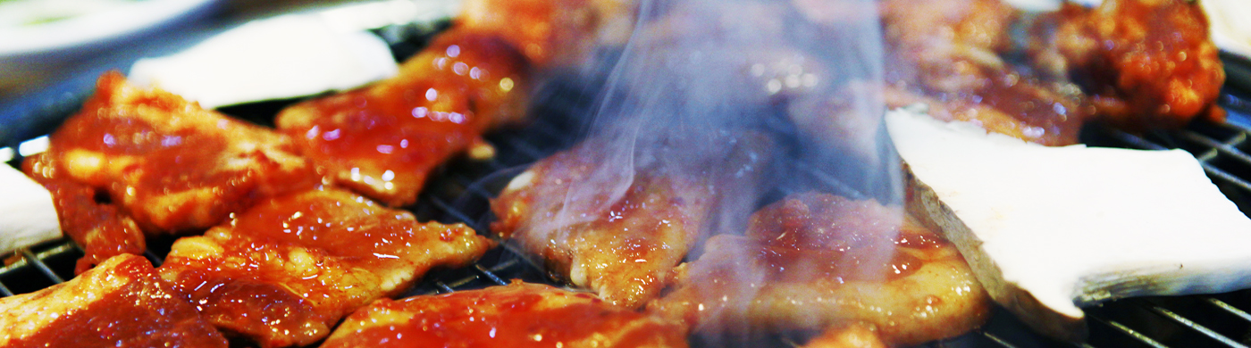 산골 겨울 불태우는 화끈한 화로구이