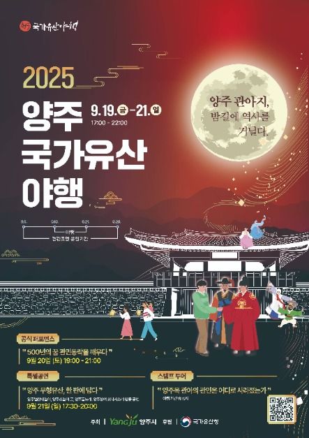 2025 양주국가유산 야행 포스터