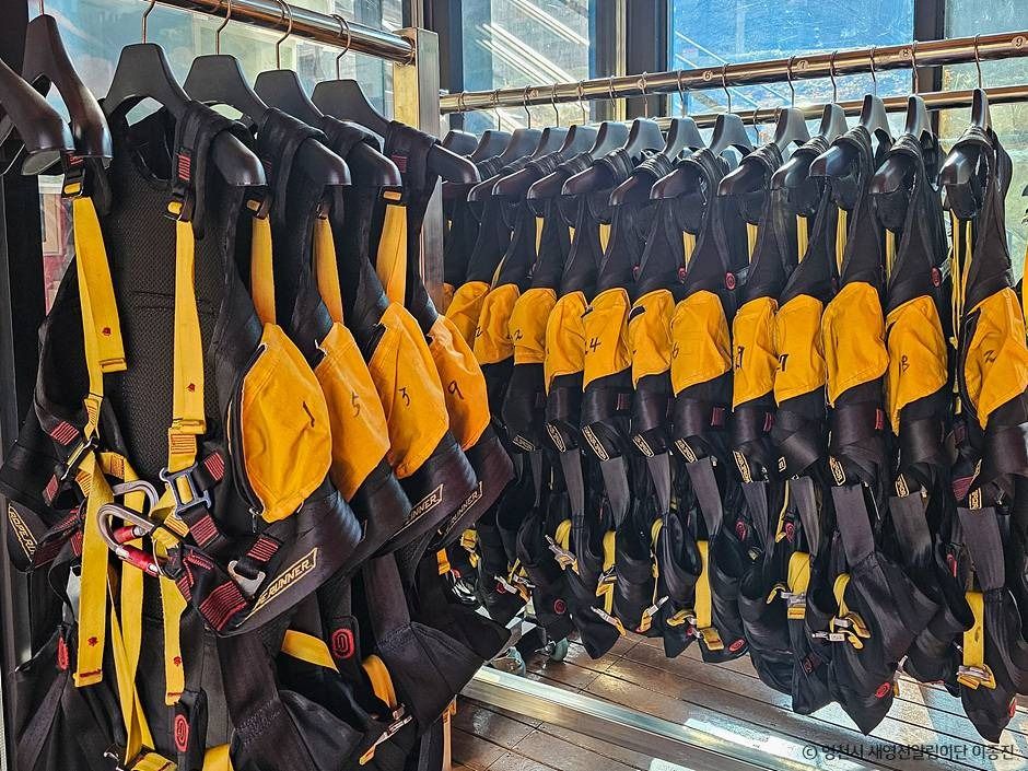 보현산댐 짚와이어