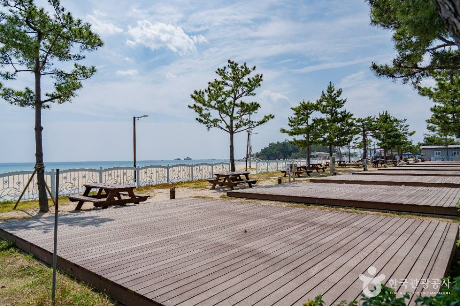 송지호 해수욕장