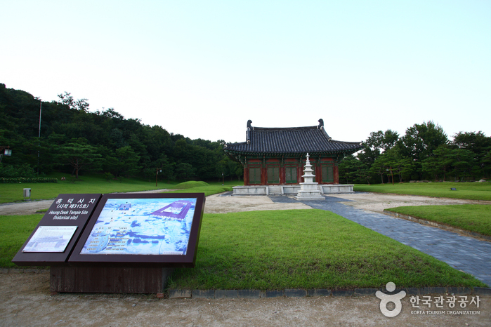 Terrain du temple Heungdeoksaji de Cheongju (청주 흥덕사지)