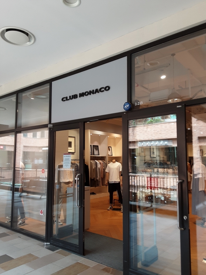[事后免税店]HANDSOME Club Monaco乐天奥特莱斯坡州店(한섬 클럽모나코 롯데파주)