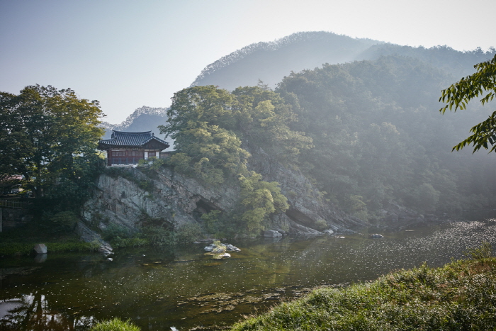 방호정 감입곡류천 (청송 국가지질공원)