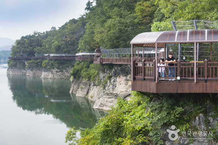 Route Jando à Danyang (단양강 잔도)