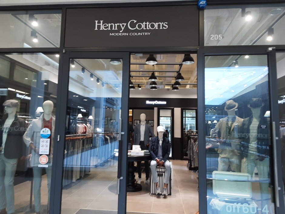 [事后免税店]KOLON Henry Cotton's现代奥特莱斯松岛店(코오롱 헨리코튼 현대송도)