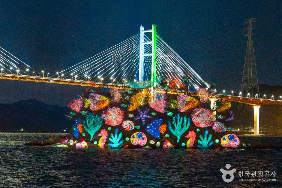 귀산 개구리섬 프로젝션 맵핑