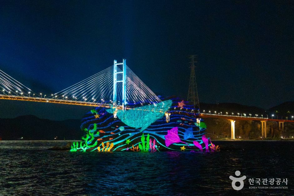 귀산 개구리섬 프로젝션 맵핑