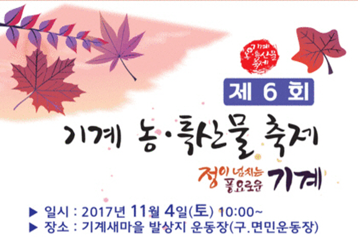 기계 농특산물축제 2017 사진1