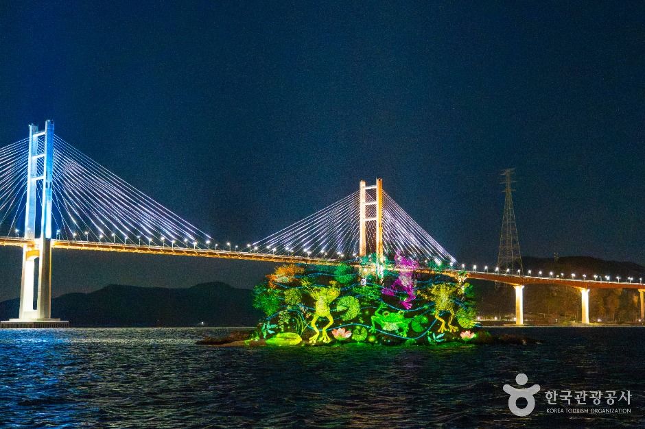귀산 개구리섬 프로젝션 맵핑