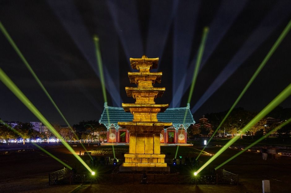 국가유산 미디어아트 부여 정림사지