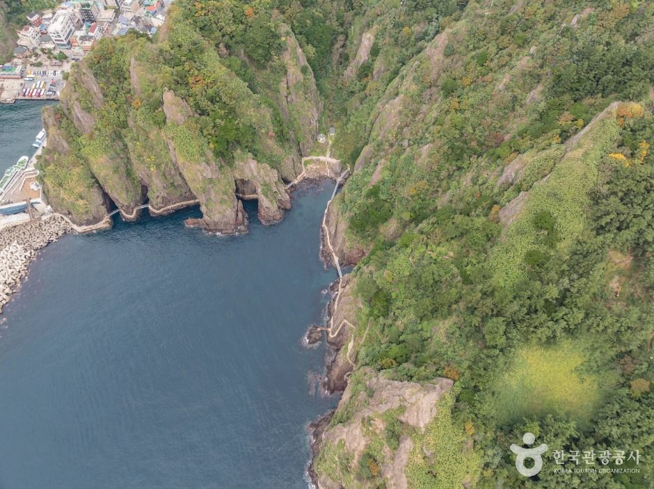 행남 도동 해안산책로 (울릉도,독도 국가지질공원)