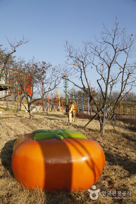 2012년 겨울 상주곶감축제가 열린 곶감공원