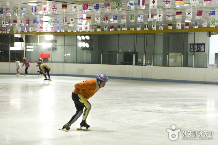 Eislaufbahn im Olympia-Sportzentrum Bundang (분당올림픽스포츠센터 아이스링크)