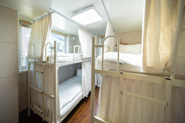 Four-person Dormitory Rooms on the 1st floor are only available for women.