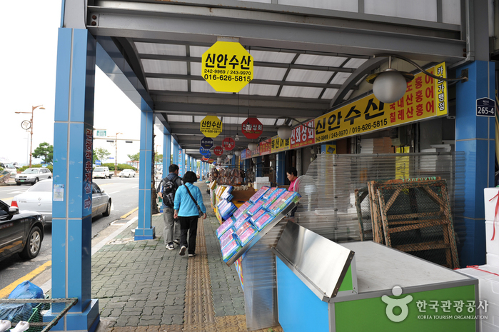 Maché de poissons Jonghap de Mokpo (목포 종합수산시장)