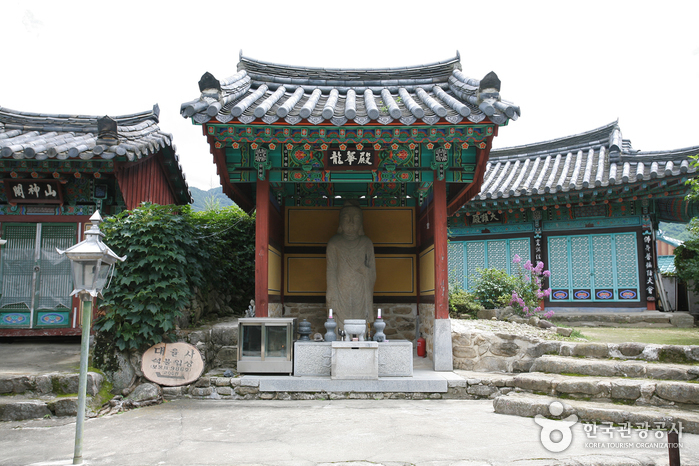 군위 대율리 석조여래입상