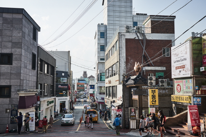 Quartier de Myeong-dong à Chuncheon (춘천 명동거리)