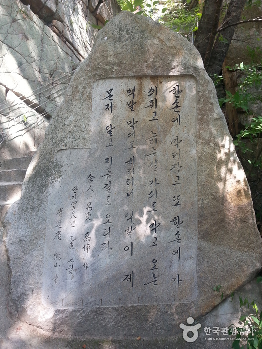 Roca Sainam en Danyang (단양 사인암)