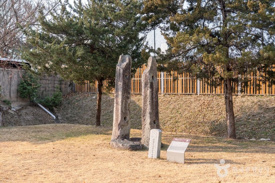 안동 운흥동 당간지주와 오층전탑