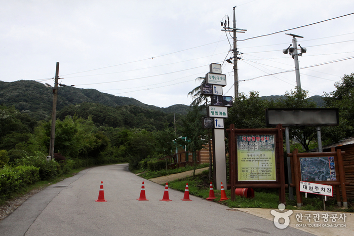 추암주차장 부근과 축령산 가는길