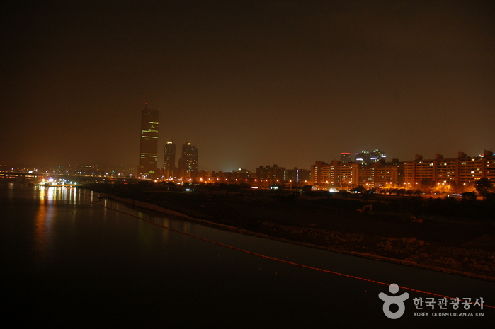 Vue de nuit depuis le pont Mapo (마포대교 야경)