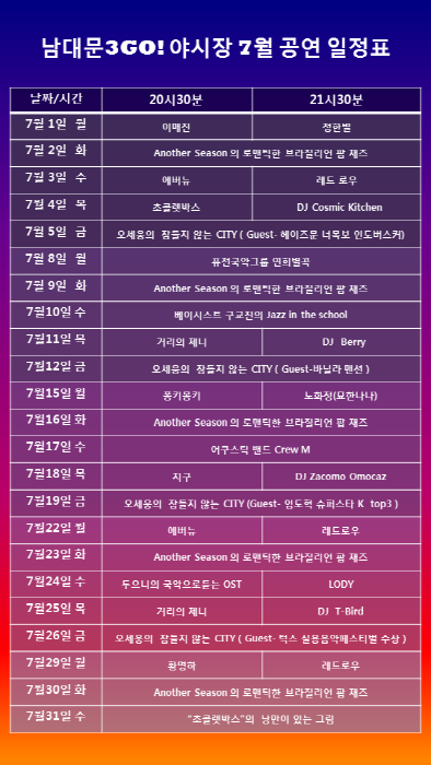 남대문 3GO 야시장 20190