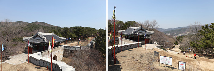 금정산성 동문 전경