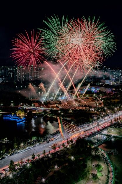 운정호수공원 불꽃축제