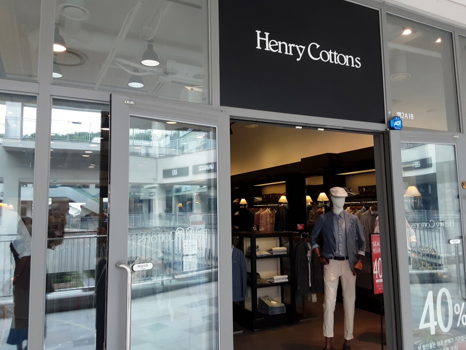 [事後免税店] KOLON（コーロン）Henry Cotton's（ヘンリーコットンズ）・ロッテイチョン（利川）（코오롱 헨리코튼 롯데이천）