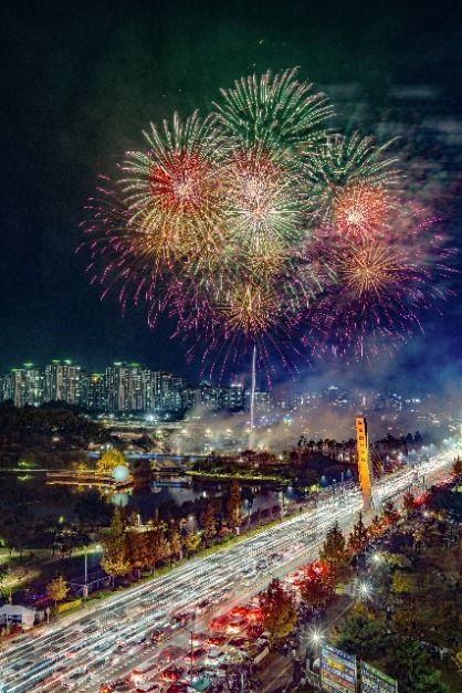 운정호수공원 불꽃축제
