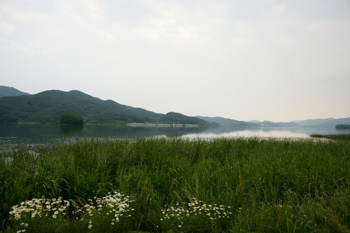 남한강 이포나루 전경