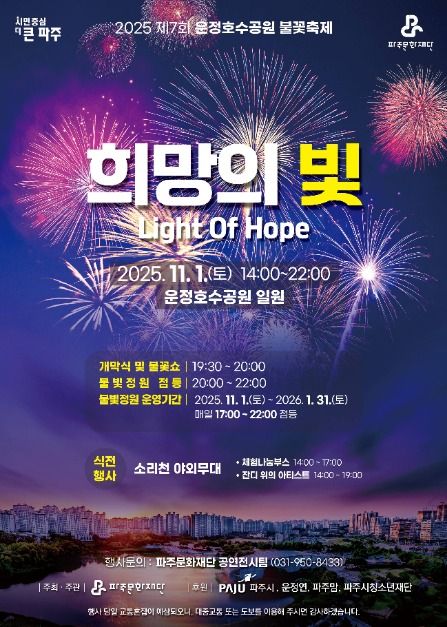 운정호수공원 불꽃축제