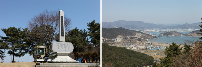 6·25전쟁 당시 전사한 이들의 충혼비와 구불구불 재를 넘어 만나는 풍경