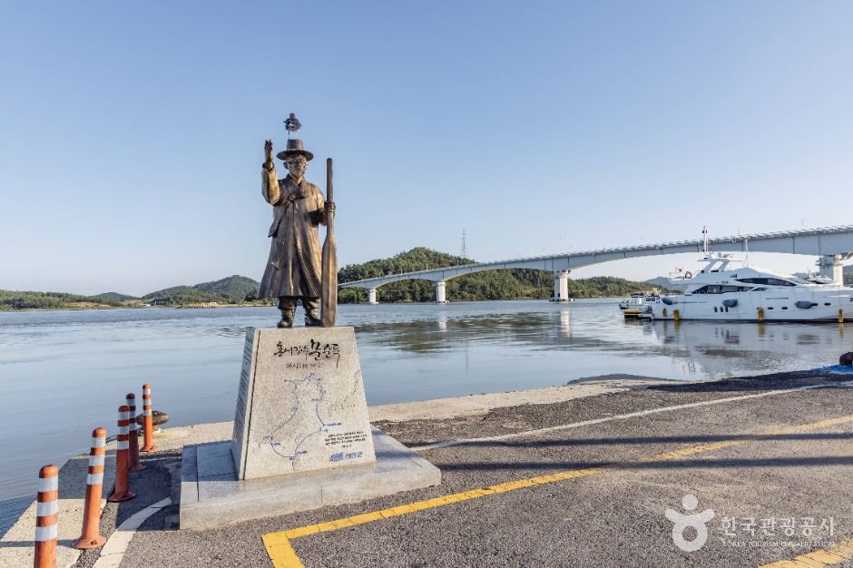 암태남강선착장