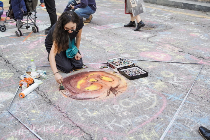 강남페스티벌 가로수길 그래피티 낙서해봐 20193