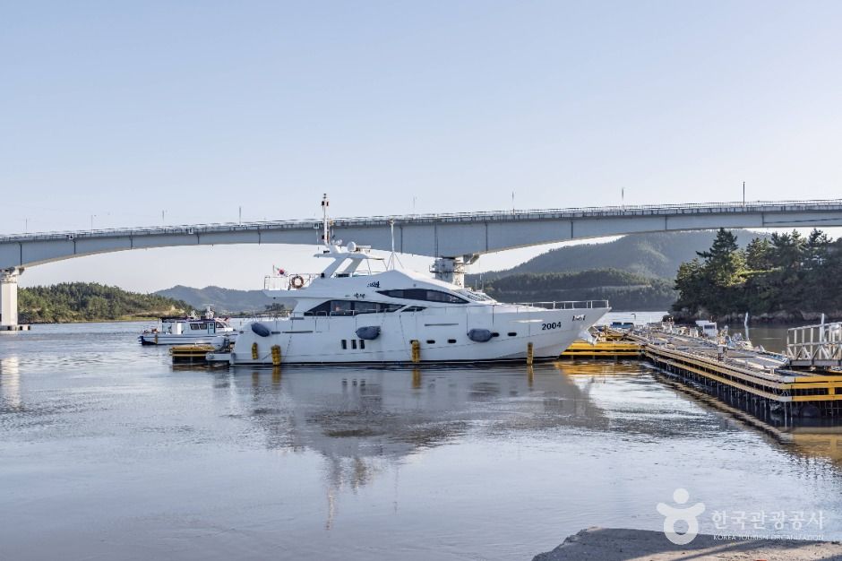 암태남강선착장