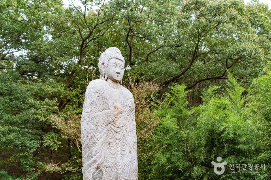 아산 평촌리 석조약사여래입상