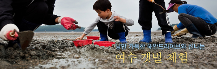 낭만 가득한 해안드라이브와 신나는 여수 갯벌 체험