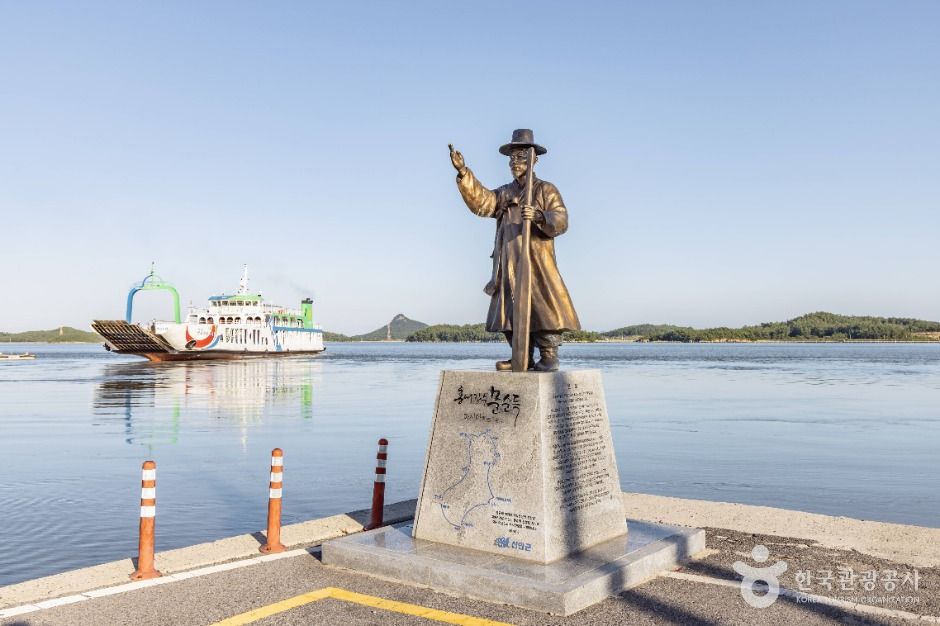 암태남강선착장