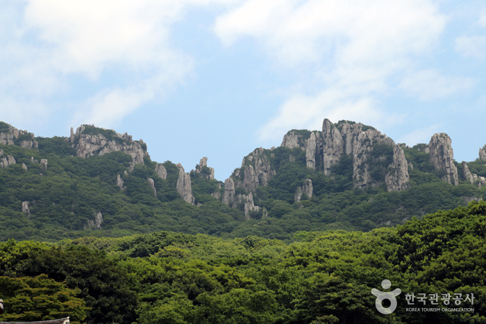 미황사 뒷편 달마산