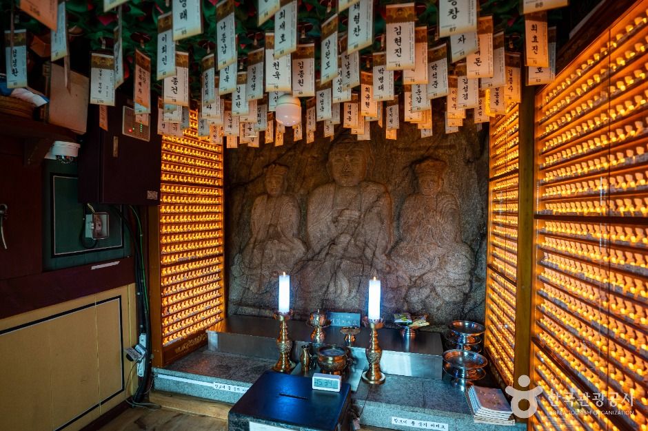 삼막사 마애삼존불