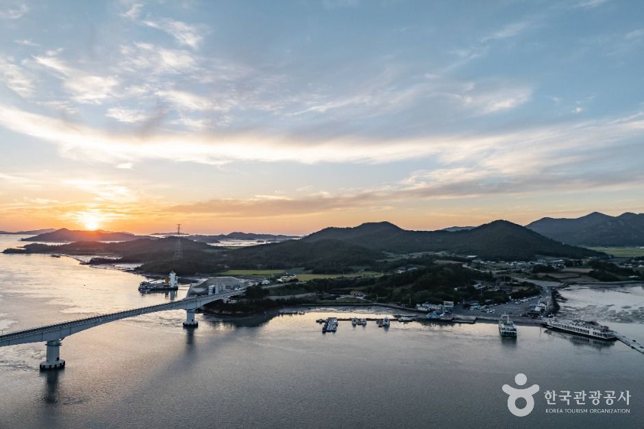 암태남강선착장