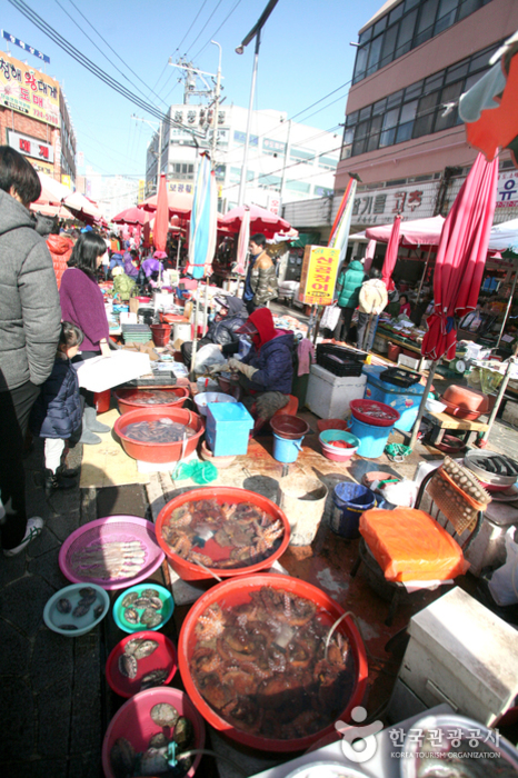 Marché de Gijang sijang (부산 기장시장)