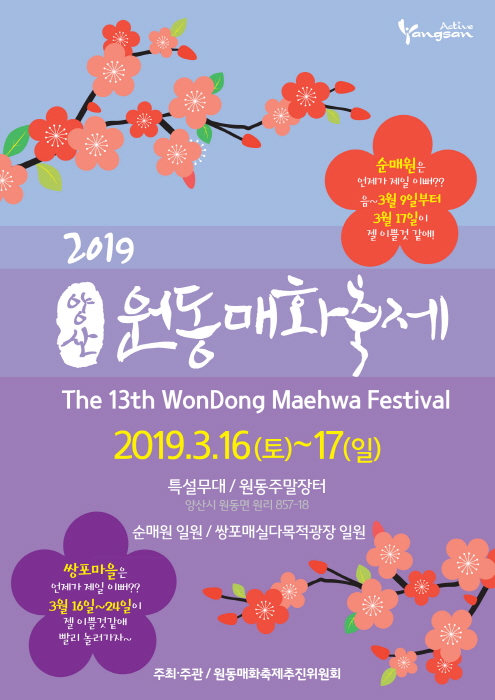 양산 원동매화축제 20190