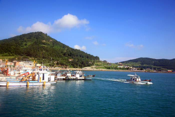 청산도 도청항 전경