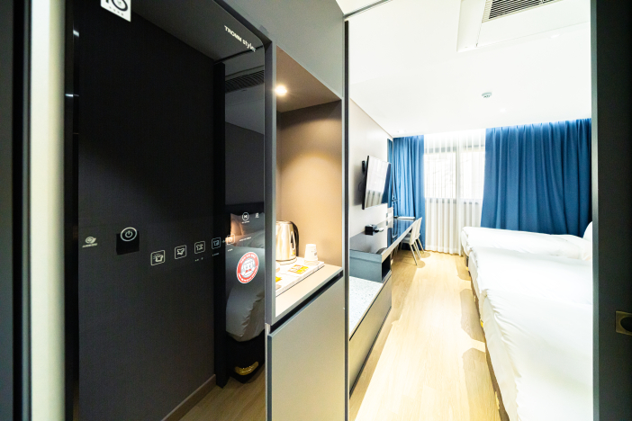 All rooms are equipped with a steam closet system.