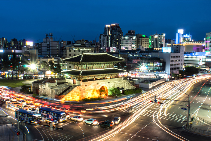 Photo: Heunginjimun Gate before skyscrapers