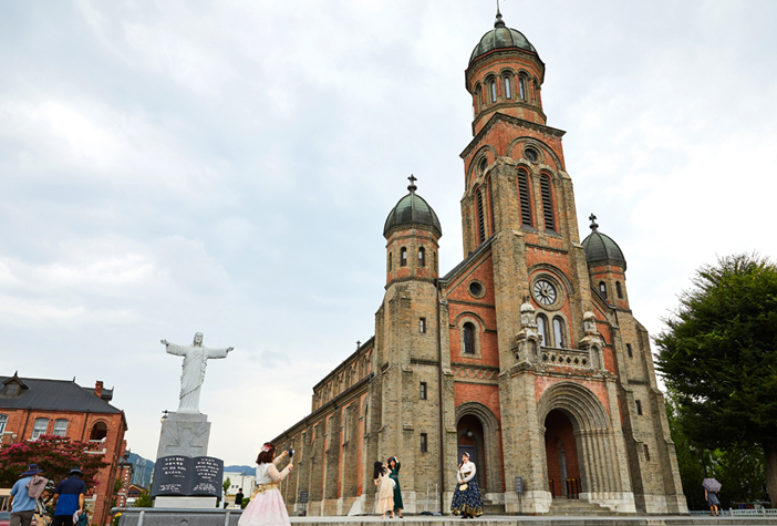 Exterior of Jeondong Catholic Cathedral