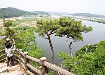 Nakhwaam Rock in Busosanseong Fortress 